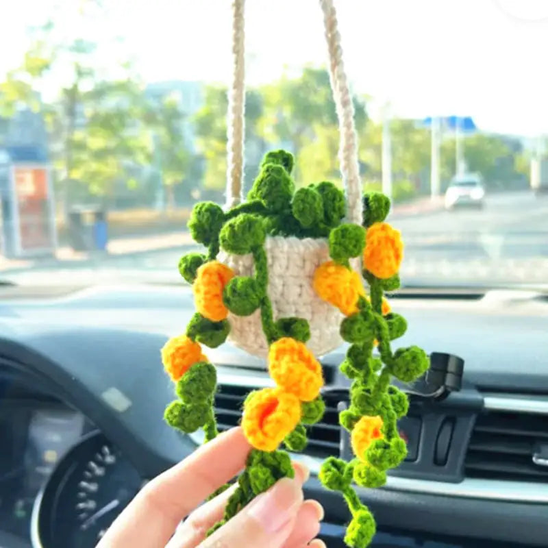 Decourist Hanging Crochet Succulents