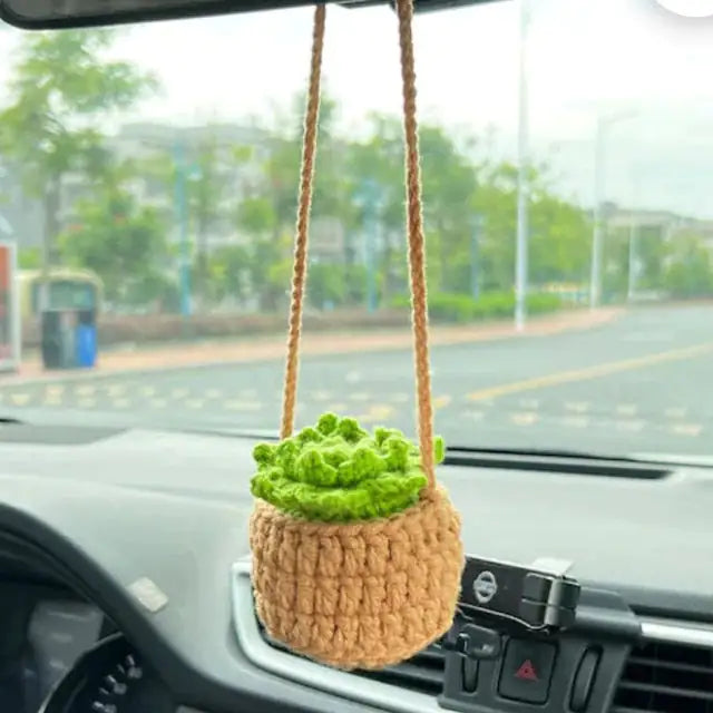 Decourist Hanging Crochet Succulents